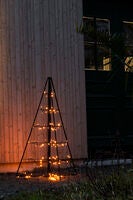 Metalldekoration pyramid LED