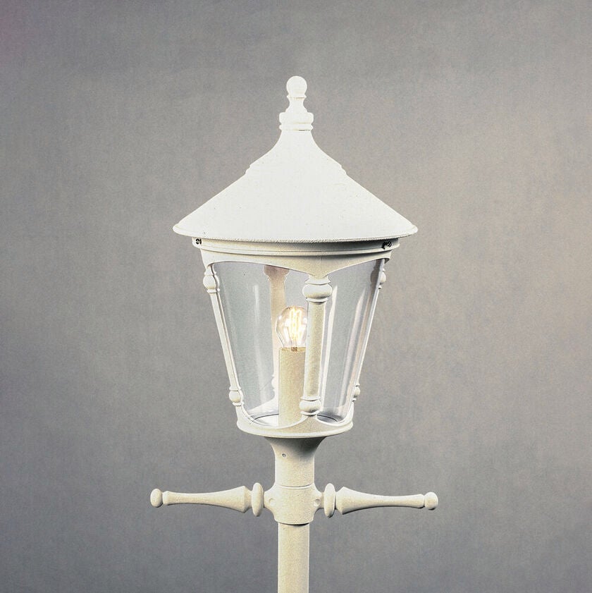 Virgo lykta E27 vit ex stolpe