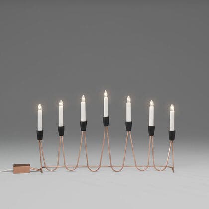 Elljusstake 7 lj koppar