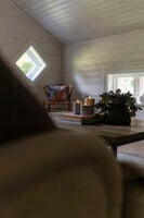 B/O cement candle light LED