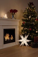 3-D Pappstjärna vit 60 cm LED