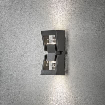 Wandleuchte Potenza anthrazit