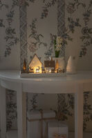 Siluett motiv  6 LED vit/brun