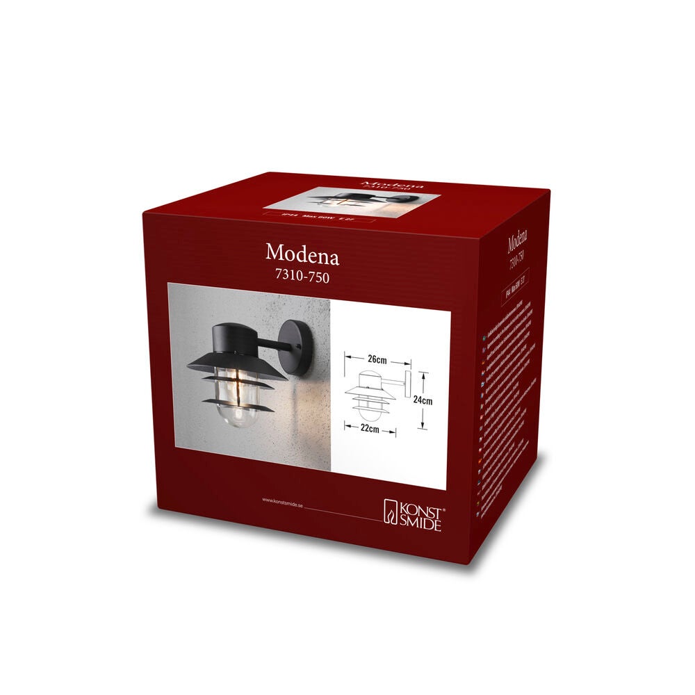 Modena Wall Light black