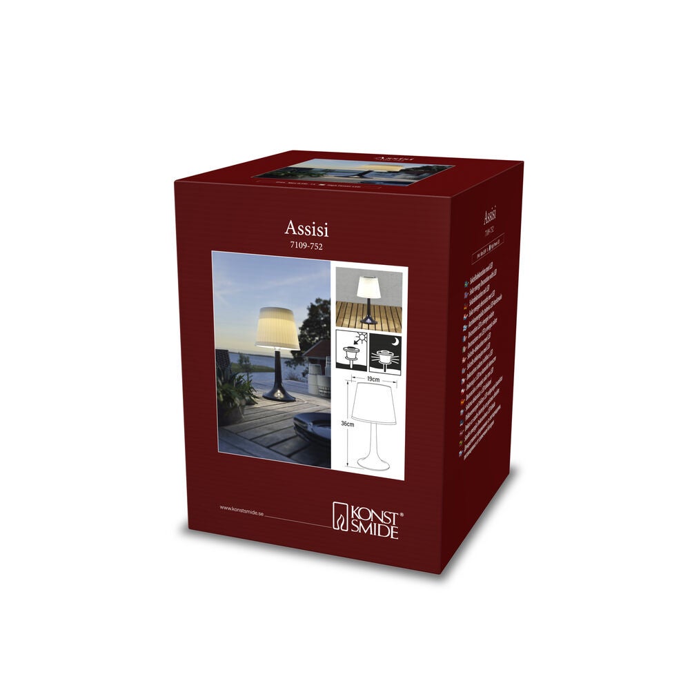 Assisi Solar Table Light LED