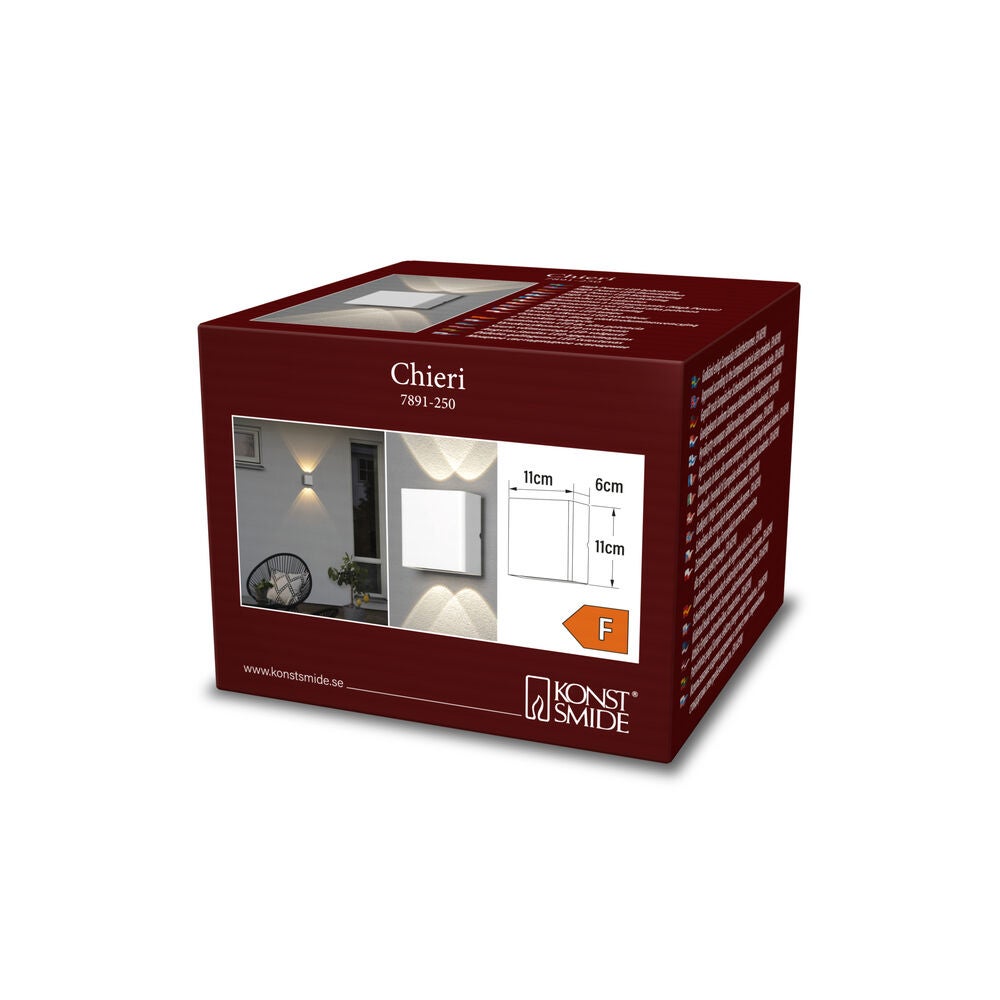 Chieri Wall 2x2 LED white