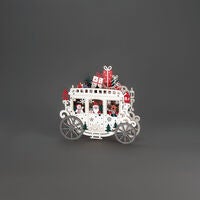 Santa-Kutsche LED, B/O & Usb