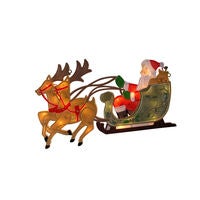 Siluett ren & släde 20 LED