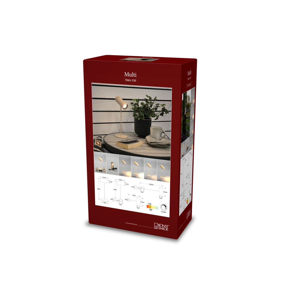 Multi bordslampa Sand USB