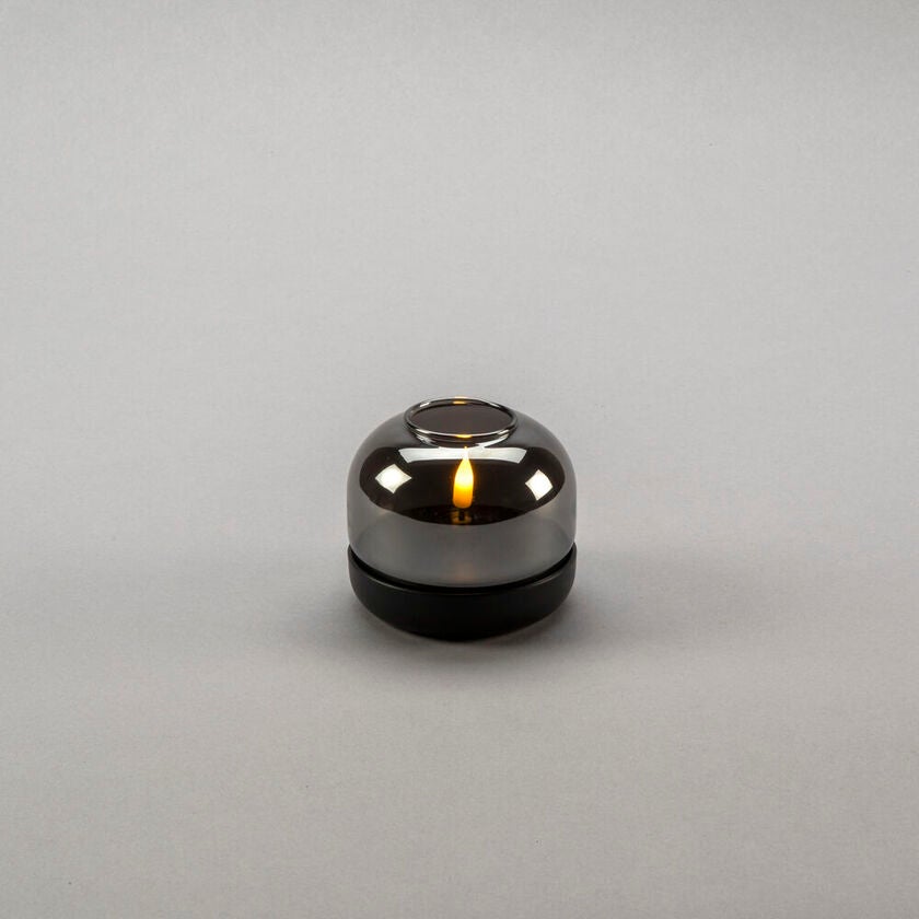 Ljus med glasdekoration LED