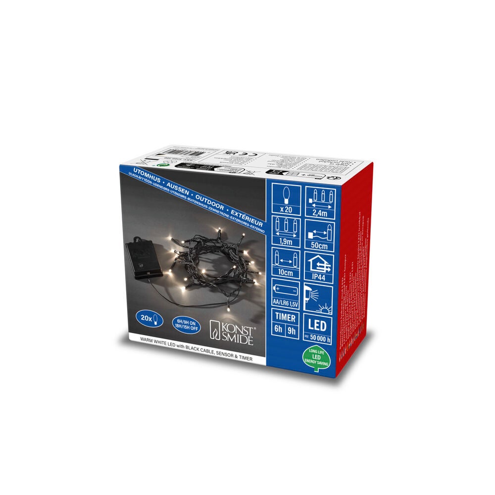 Slinga 20 varmvita LED