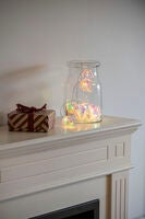 10 LED glober Batteri/timer