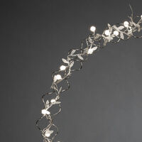 Krans silver, 45 cm 40 LED