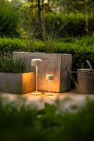 Lille bordslampa USB Svart