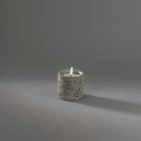 B/O cement candle light LED