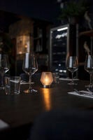 Rechargeable Glass Candle. LED