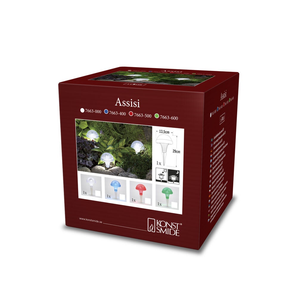 Assisi Solar Light LED, Blue