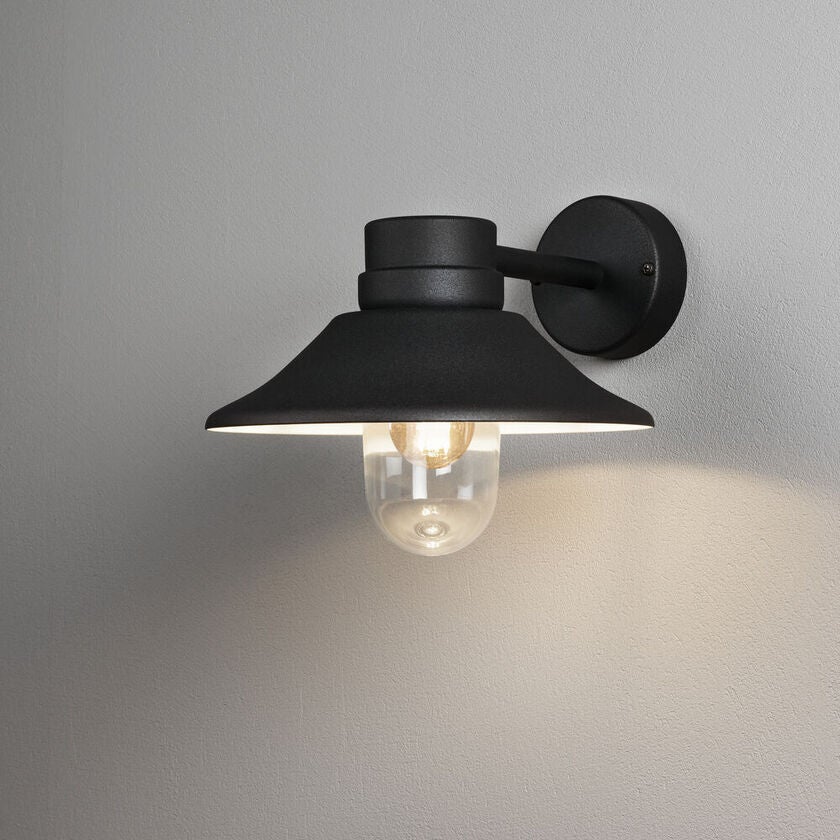 Vega wall lamp black E27