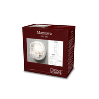 Mantova vägglykta E27 vit
