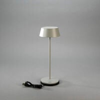 Menton bordslampa Grå USB