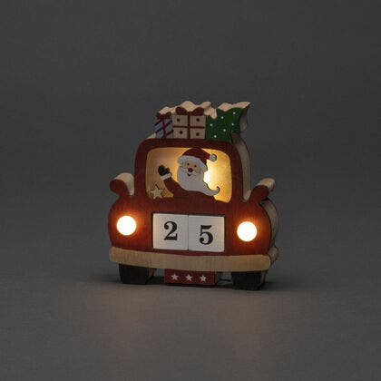 B/O Wooden Car, 3 LED