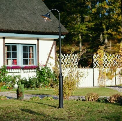 Vega lykta E27 svart ex stolpe