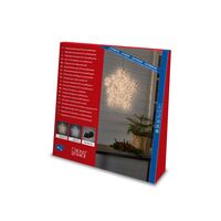 Snöflinga akryl 58cm vvit LED