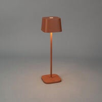 Capri table lamp USB teracotta