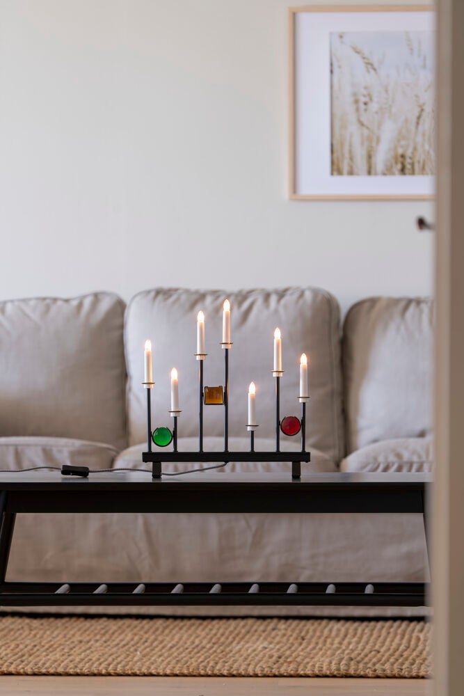 Candlestick metal 7 bulbs