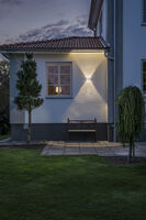 Chieri vägglykta 8W LED mgrå