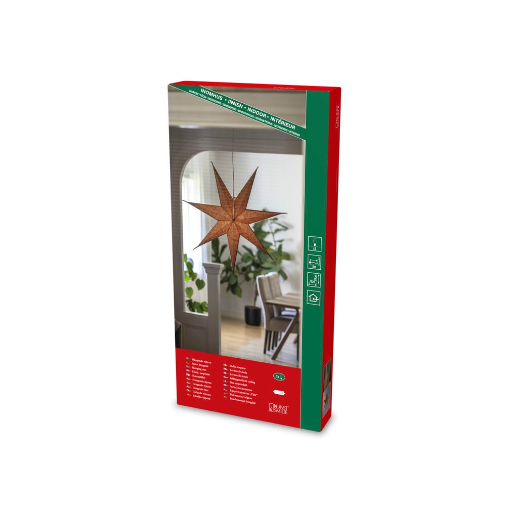 Pappersstjärna natur 78cm