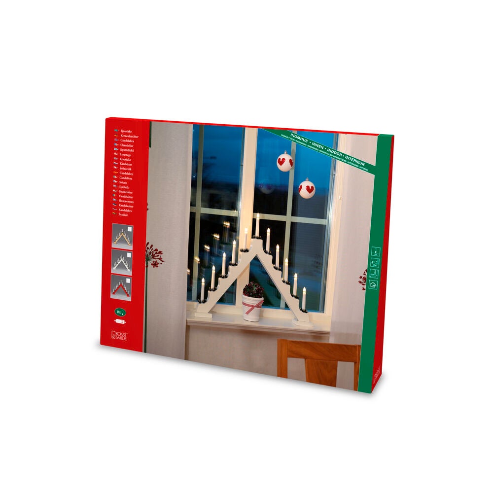 Candlestick red 11 bulbs