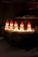Acrylic Snowmen 5pcs LED