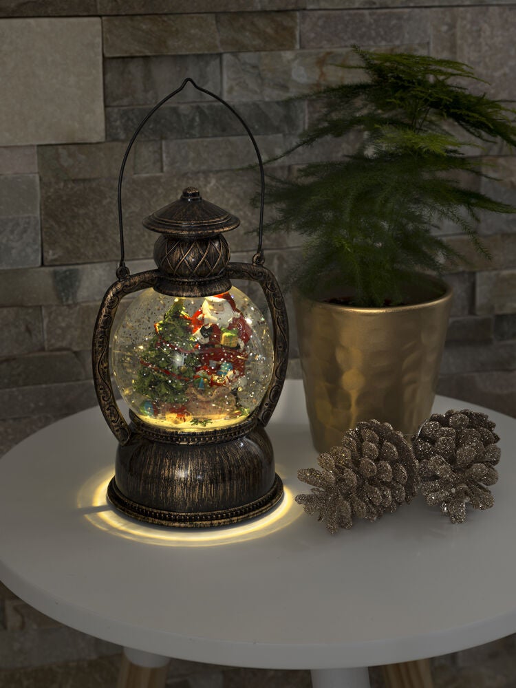 Vattenfylld rund lykta