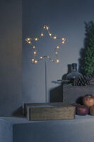 Metallstjärna silver 20 LED