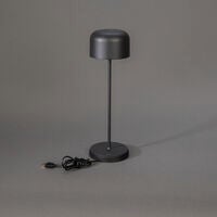Lille bordslampa USB Svart