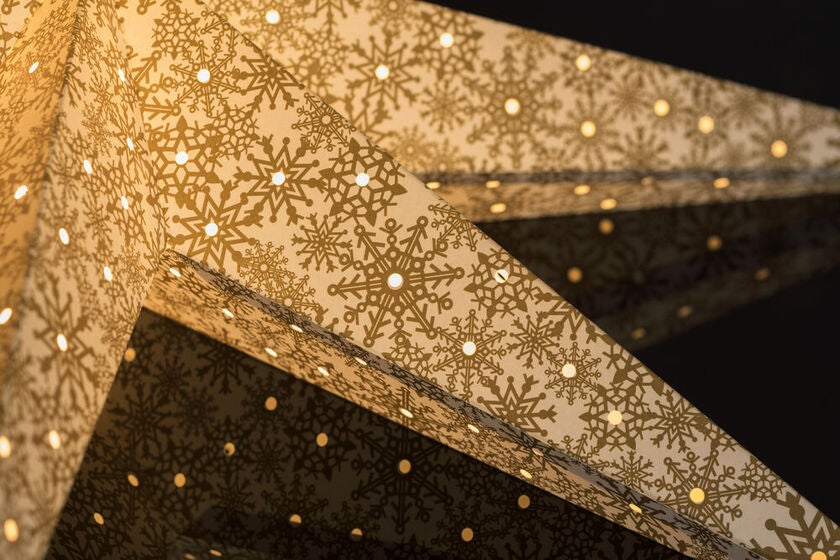 7 Point Paper Star 78cm Wh/Gld