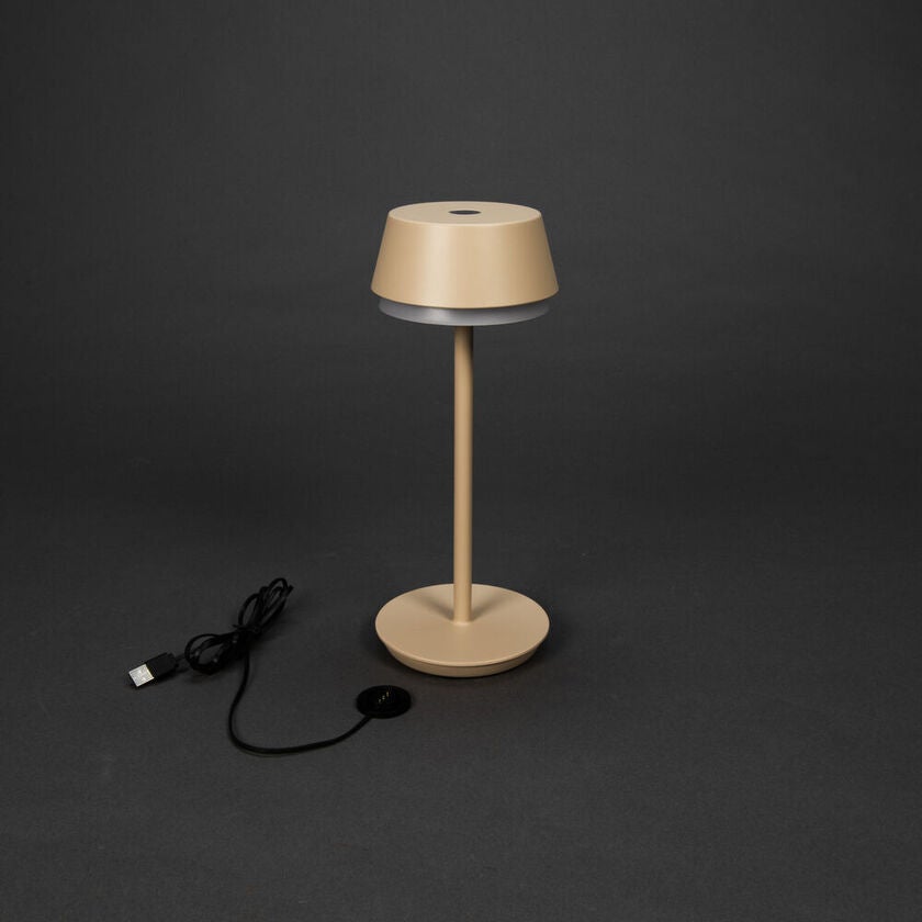 Lyon bordslampa usb Sand