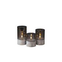 B/O LED Candles with glass
