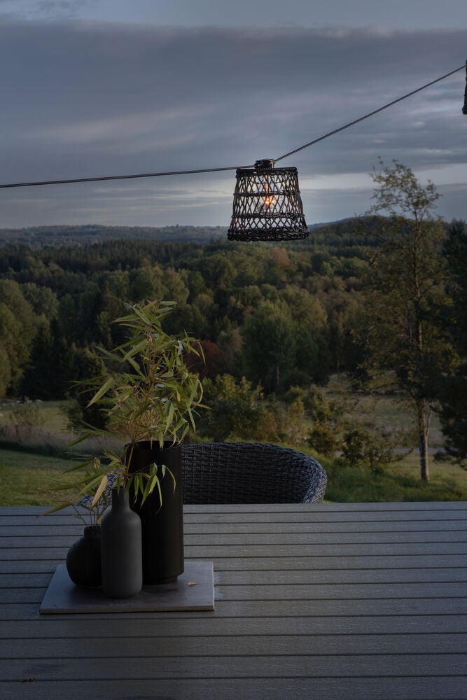 Small Lamp Shade Rattan 5pce