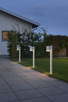 Modena trädgårdsstolpe vit