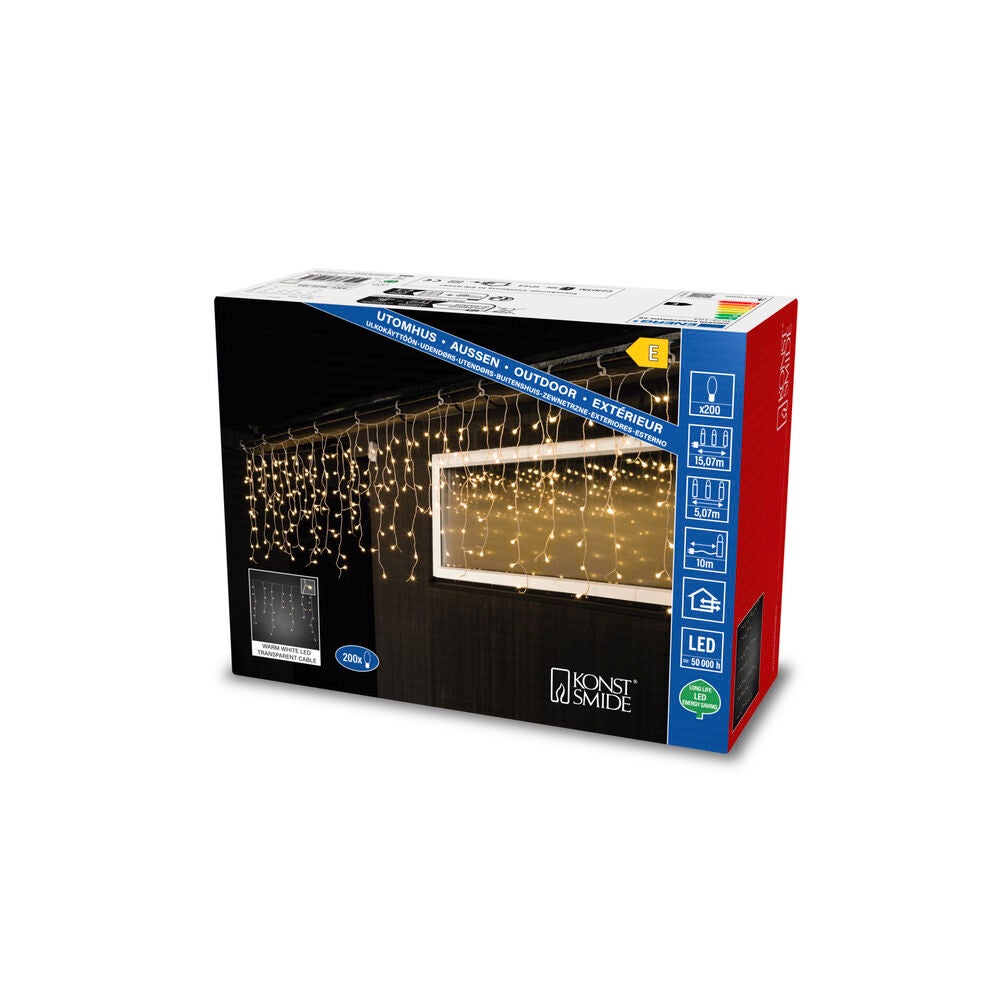 Istappsslinga 200 cherry LED