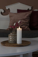 Vaxljus 5x15,2 cm LED vit