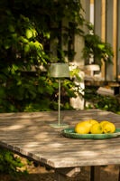 Capri table lamp USB teracotta