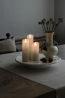 Vaxljus 5x17,8 cm LED vitt