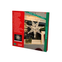 Stjärna akryl vvita LED