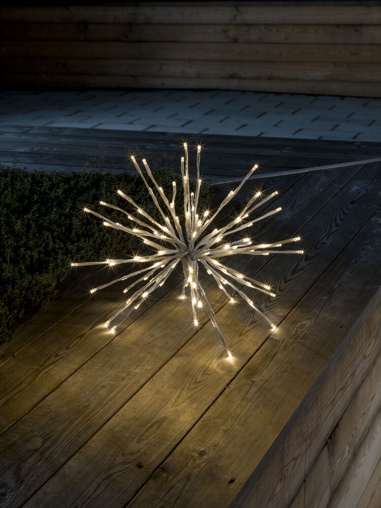 Dekorationsboll spröt silver