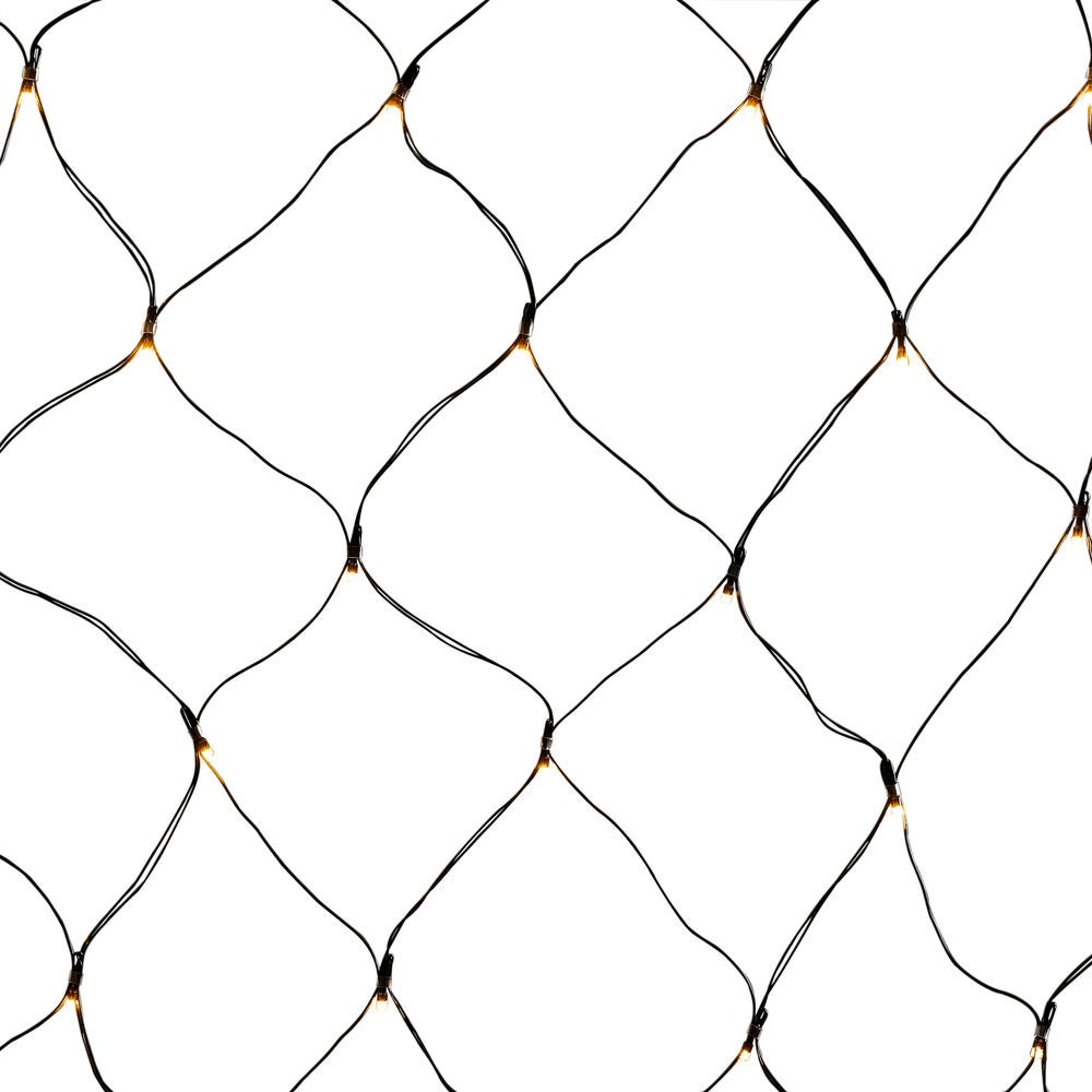 80 LED Net Light Amb Timer B/O