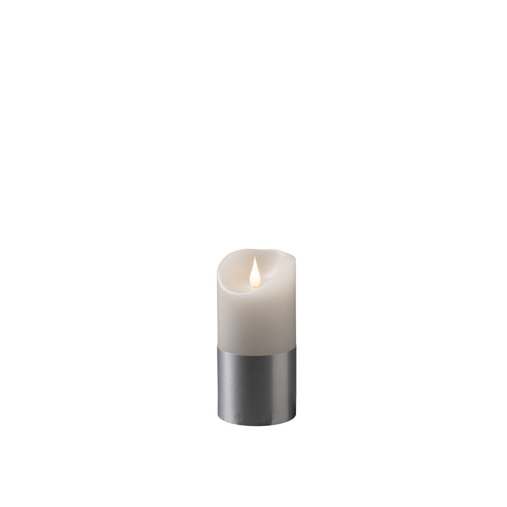 Vaxljus med silverfolie 15,5cm