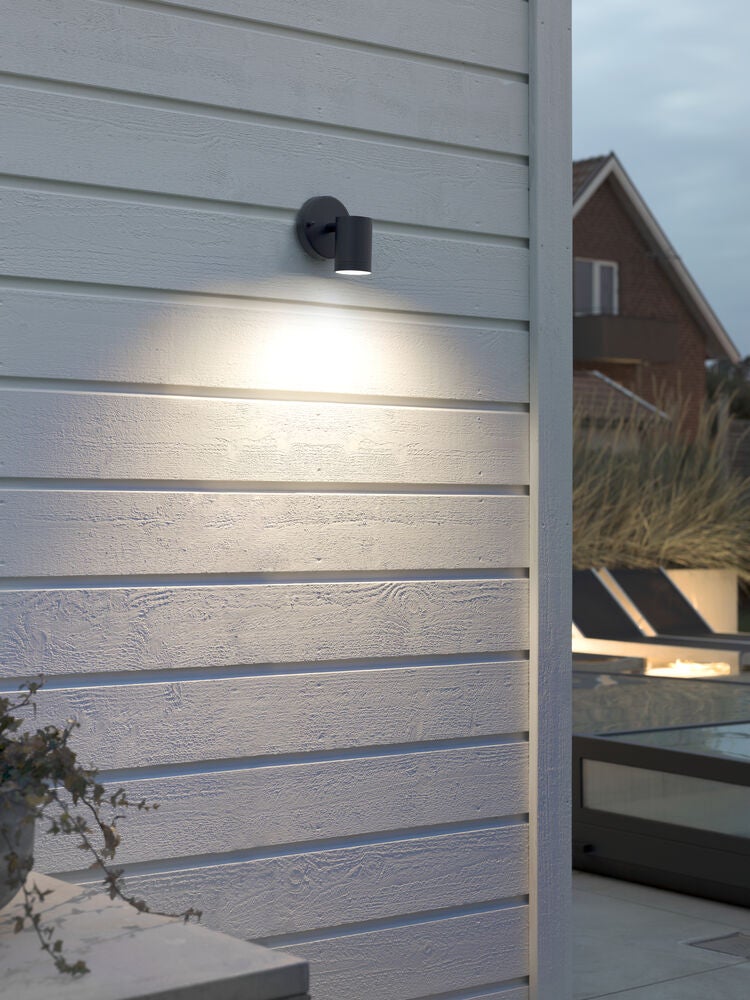 Modena vägglykta ned svart LED